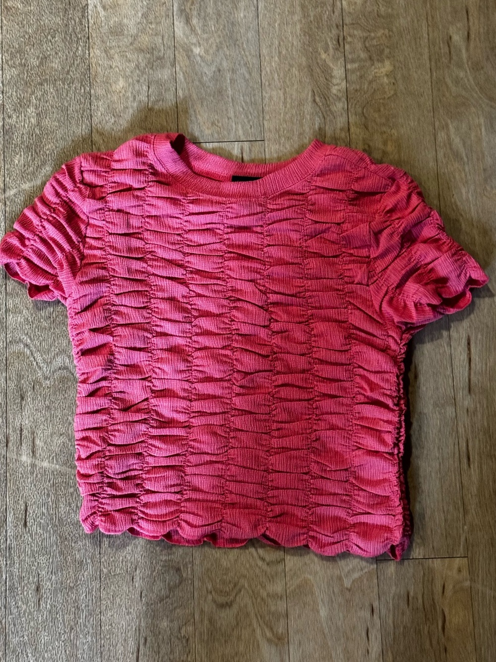 NWOT House of Harlow 1960 Pink Crinkle Top Size Small